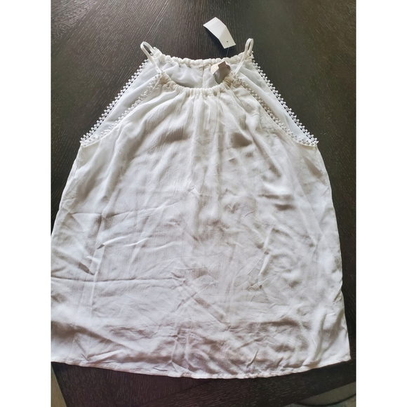 White XS Blouse Loft Outlet - Picture 1 of 3